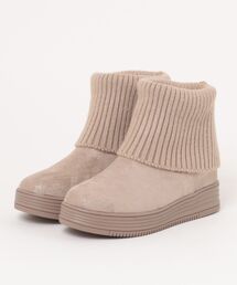 MUUM | 【MUUM】2WAYインヒールニットブーツ(ブーツ)