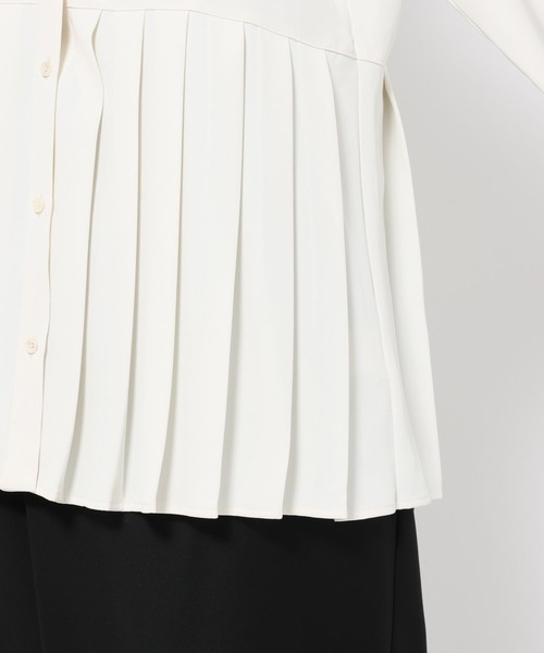 HARE(ハレ)の「ソデレイヤープリーツシャツ(HARE)(シャツ/ブラウス・レディース・ブラック/ホワイト・FREE)」の15枚目の写真