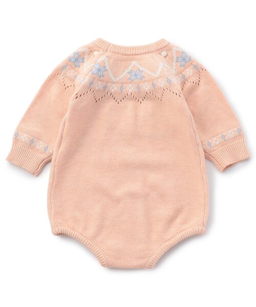 apres les cours(アプレレクール)の「ノルディックニットボディースーツ(ロンパース・キッズ・ピンク/ミント・70/80)」の14枚目の写真