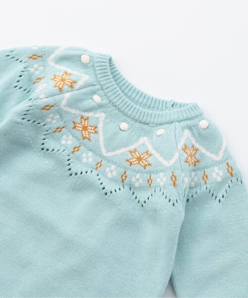 セール】ノルディックニットボディースーツ（ロンパース）｜apres les