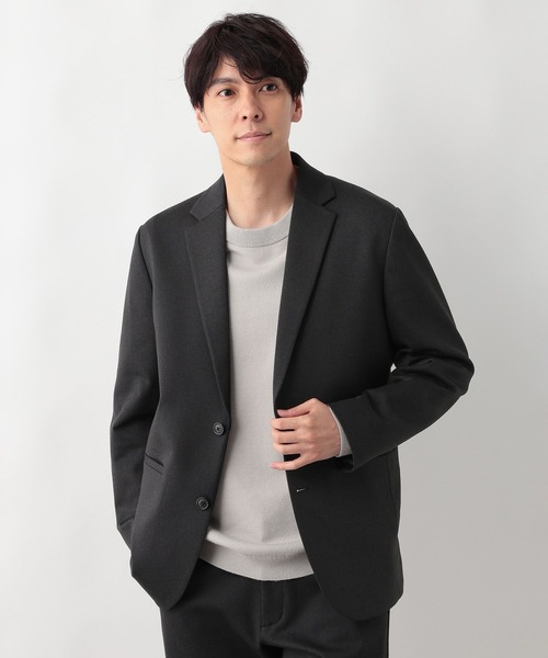 GLOBAL WORK（グローバルワーク）の「スマらくジャケット+WARM/577541（テーラードジャケット・メンズ・チャコールグレー/ネイビー・SMALL/MEDIUM/LARGE/X-LARGE/XX-LARGE/3XL/X-SMALL）」の17枚目の写真