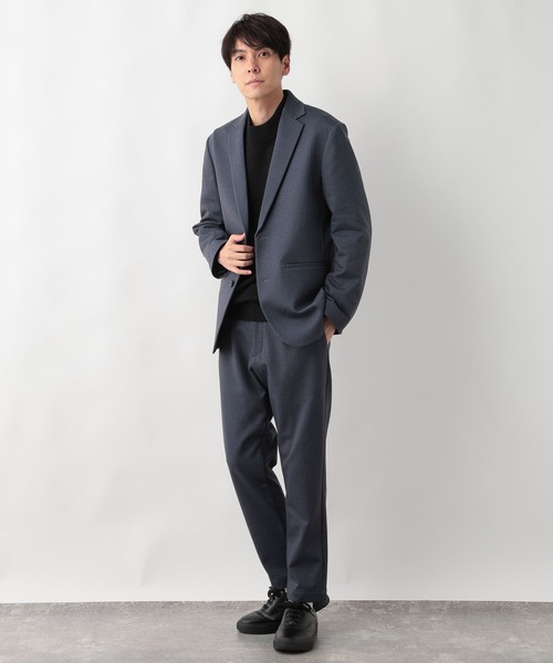 GLOBAL WORK（グローバルワーク）の「スマらくジャケット+WARM/577541（テーラードジャケット・メンズ・チャコールグレー/ネイビー・SMALL/MEDIUM/LARGE/X-LARGE/XX-LARGE/3XL/X-SMALL）」の19枚目の写真