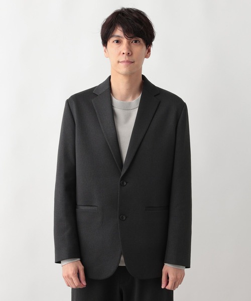 GLOBAL WORK（グローバルワーク）の「スマらくジャケット+WARM/577541（テーラードジャケット・メンズ・チャコールグレー/ネイビー・SMALL/MEDIUM/LARGE/X-LARGE/XX-LARGE/3XL/X-SMALL）」の14枚目の写真