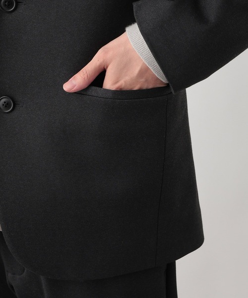 GLOBAL WORK（グローバルワーク）の「スマらくジャケット+WARM/577541（テーラードジャケット・メンズ・チャコールグレー/ネイビー・SMALL/MEDIUM/LARGE/X-LARGE/XX-LARGE/3XL/X-SMALL）」の6枚目の写真