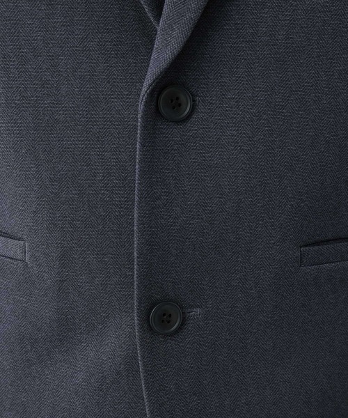 GLOBAL WORK（グローバルワーク）の「スマらくジャケット+WARM/577541（テーラードジャケット・メンズ・チャコールグレー/ネイビー・SMALL/MEDIUM/LARGE/X-LARGE/XX-LARGE/3XL/X-SMALL）」の5枚目の写真
