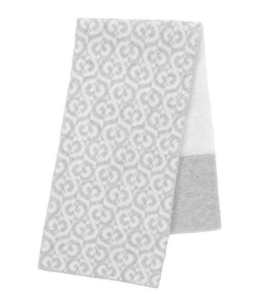 MOONBAT(ムーンバット)の「mila schon カシミヤ リバーシブル ジャカードプチマフラー(マフラー・レディース・グレー/サックスブルー・FREE)」の8枚目の写真