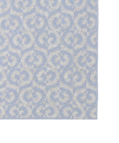 MOONBAT(ムーンバット)の「mila schon カシミヤ リバーシブル ジャカードプチマフラー(マフラー・レディース・グレー/サックスブルー・FREE)」の10枚目の写真