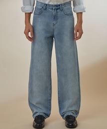 NEOL（ネオル）の「【NEOL】Washed straight denim pants/ウォッシュ加工ストレートデニムパンツ（デニムパンツ）」