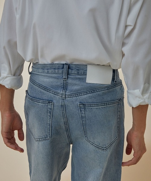 NEOL（ネオル）の「【NEOL】Washed straight denim pants/ウォッシュ加工ストレートデニムパンツ（デニムパンツ・メンズ・ライトブルー/インディゴブルー・M/L/XL）」の11枚目の写真