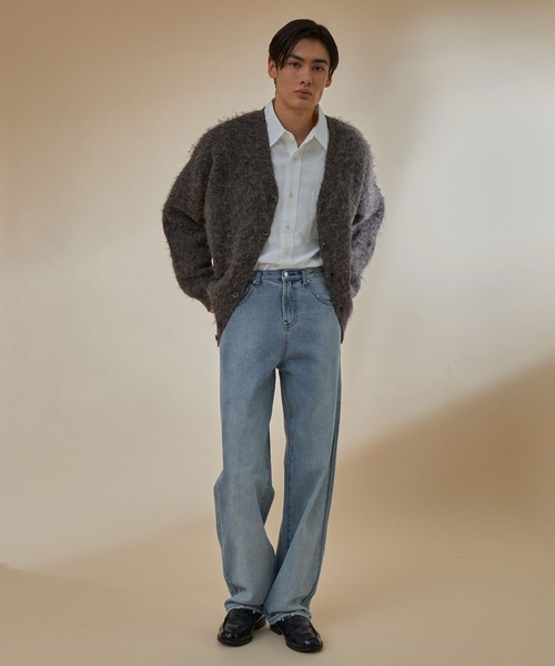 NEOL（ネオル）の「【NEOL】Washed straight denim pants/ウォッシュ加工ストレートデニムパンツ（デニムパンツ・メンズ・ライトブルー/インディゴブルー・M/L/XL）」の20枚目の写真