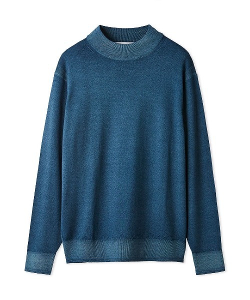 AOURE(アウール)の「NEVE モックネック(ニット/セーター・メンズ・ブルー/グレー/イエロー/ライトグレー・LARGE/MEDIUM/SMALL/X-LARGE)」の4枚目の写真