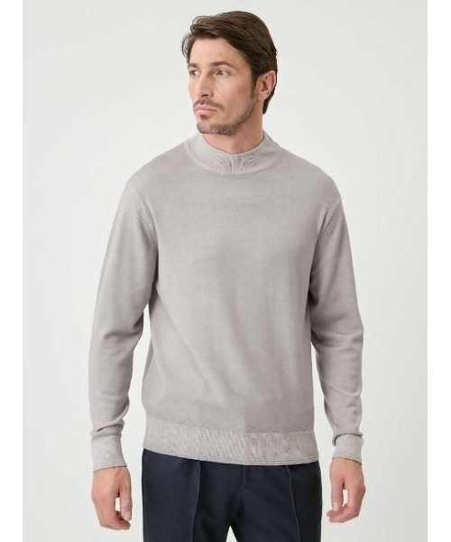 AOURE(アウール)の「NEVE モックネック(ニット/セーター・メンズ・ブルー/グレー/イエロー/ライトグレー・LARGE/MEDIUM/SMALL/X-LARGE)」の7枚目の写真