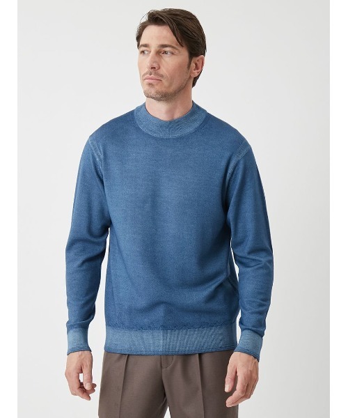 AOURE(アウール)の「NEVE モックネック(ニット/セーター・メンズ・ブルー/グレー/イエロー/ライトグレー・LARGE/MEDIUM/SMALL/X-LARGE)」の15枚目の写真