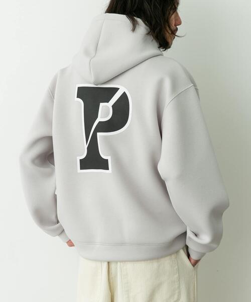 URBAN RESEARCH Sonny Label(アーバンリサーチサニーレーベル)の「カレッジプリントダンボールパーカー(パーカー・メンズ・ネイビー/チャコールグレー/グレー系その他・MEDIUM/LARGE)」の11枚目の写真