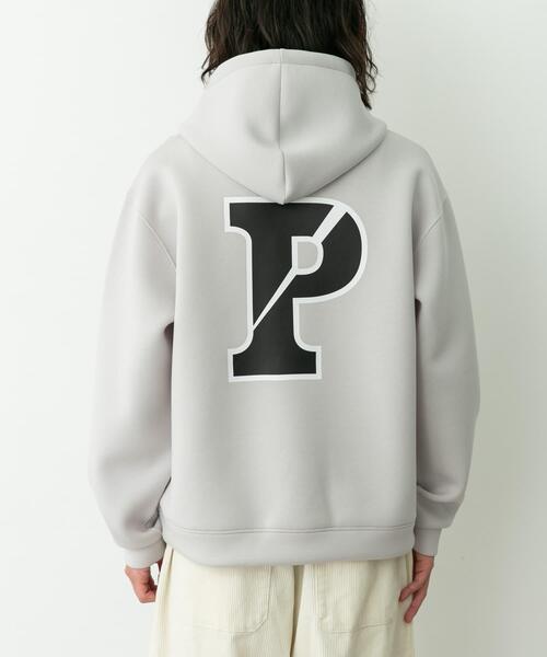 URBAN RESEARCH Sonny Label(アーバンリサーチサニーレーベル)の「カレッジプリントダンボールパーカー(パーカー・メンズ・ネイビー/チャコールグレー/グレー系その他・MEDIUM/LARGE)」の15枚目の写真