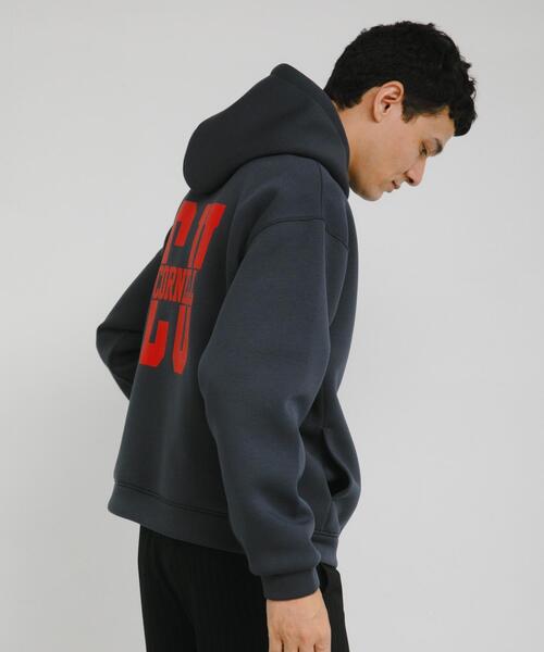 URBAN RESEARCH Sonny Label(アーバンリサーチサニーレーベル)の「カレッジプリントダンボールパーカー(パーカー・メンズ・ネイビー/チャコールグレー/グレー系その他・MEDIUM/LARGE)」の19枚目の写真