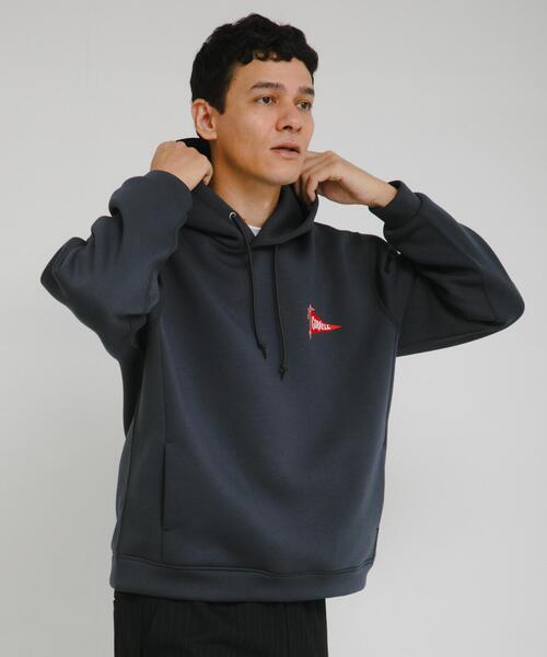 URBAN RESEARCH Sonny Label(アーバンリサーチサニーレーベル)の「カレッジプリントダンボールパーカー(パーカー・メンズ・ネイビー/チャコールグレー/グレー系その他・MEDIUM/LARGE)」の20枚目の写真