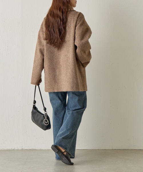 COLONY 2139（コロニートゥーワンスリーナイン）の「シャギースタンドカラーコート（その他アウター・レディース・チャコールグレー/グレイッシュベージュ/ブラウン・FREE）」の12枚目の写真