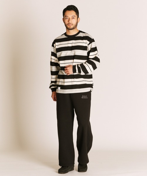 schott（ショット）の「Schott/ショット/B.S. SWEAT PANTS/ブラックシープ スウェットパンツ（スウェットパンツ・メンズ・チャコールグレー/ホワイト・M/L/XL）」の12枚目の写真