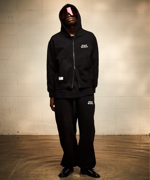 schott（ショット）の「Schott/ショット/B.S. SWEAT PANTS/ブラックシープ スウェットパンツ（スウェットパンツ・メンズ・チャコールグレー/ホワイト・M/L/XL）」の17枚目の写真