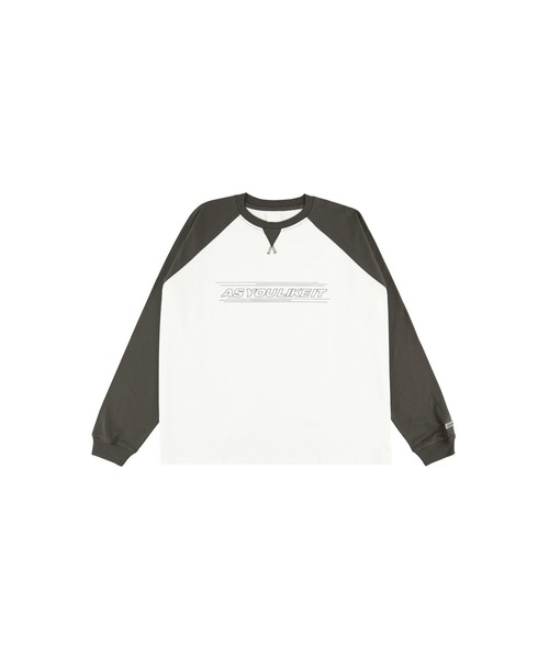 ALEXIA STAM（アリシアスタン）の「Wellness Raglan Sleeve Tee /ウェルネス ラグランロンT（Tシャツ/カットソー・レディース・グレー/ホワイト・FREE）」の10枚目の写真