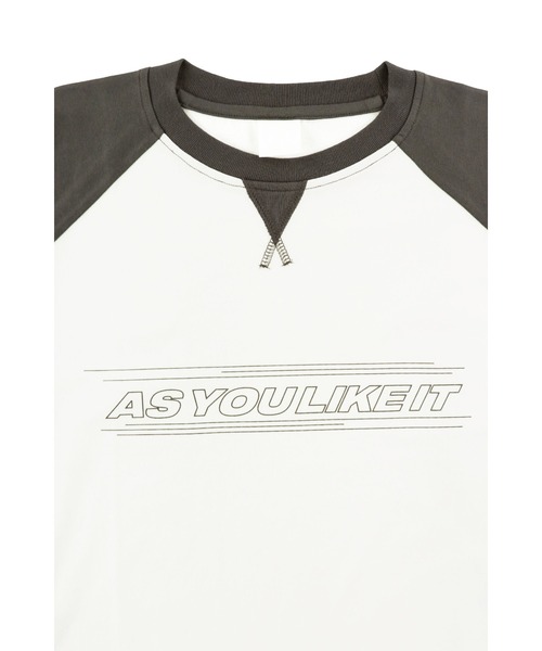 ALEXIA STAM（アリシアスタン）の「Wellness Raglan Sleeve Tee /ウェルネス ラグランロンT（Tシャツ/カットソー・レディース・グレー/ホワイト・FREE）」の12枚目の写真