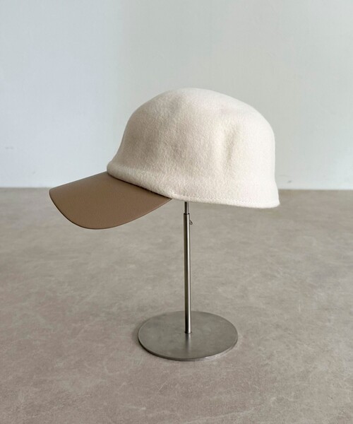 fredy emue（フレディエミュ）の「フェルトコンビキャップ（キャップ・レディース・キナリ/ブラック・FREE）」の7枚目の写真