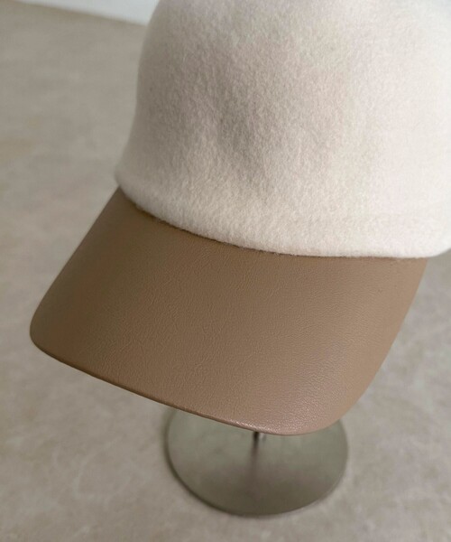 fredy emue（フレディエミュ）の「フェルトコンビキャップ（キャップ・レディース・キナリ/ブラック・FREE）」の9枚目の写真