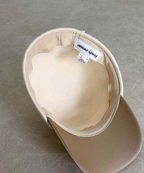 fredy emue（フレディエミュ）の「フェルトコンビキャップ（キャップ・レディース・キナリ/ブラック・FREE）」の10枚目の写真