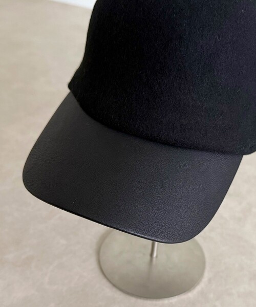fredy emue（フレディエミュ）の「フェルトコンビキャップ（キャップ・レディース・キナリ/ブラック・FREE）」の13枚目の写真