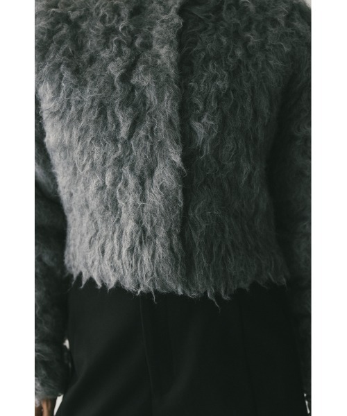 セール】メランジシャギーショートニットカーデ（カーディガン/ボレロ