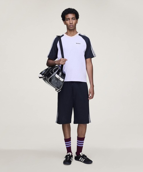 adidas(アディダス)の「adidas Originals by Wales Bonner カリ 半袖Tシャツ / アディダスオリジナルス(Tシャツ/カットソー・メンズ・バイオレット・LARGE/MEDIUM/SMALL/X-LARGE)」の2枚目の写真