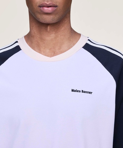 adidas(アディダス)の「adidas Originals by Wales Bonner カリ 半袖Tシャツ / アディダスオリジナルス(Tシャツ/カットソー・メンズ・バイオレット・LARGE/MEDIUM/SMALL/X-LARGE)」の5枚目の写真