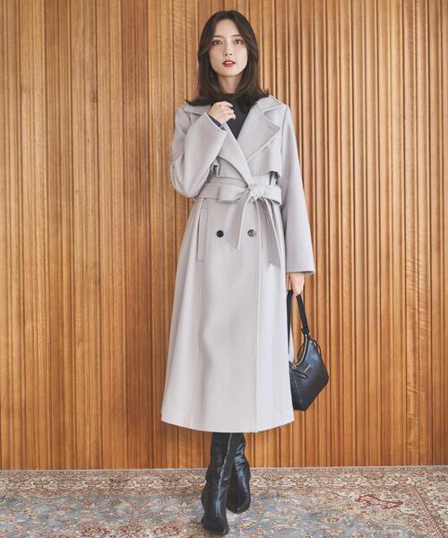 ウールスタンドカラーコート（ステンカラーコート）｜SWINGLE