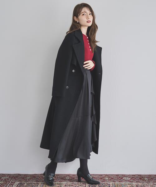 ウールスタンドカラーコート（ステンカラーコート）｜SWINGLE