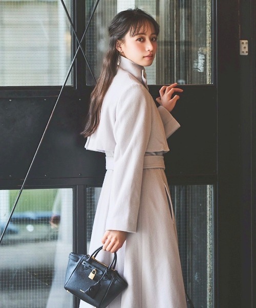 ウールスタンドカラーコート（ステンカラーコート）｜SWINGLE