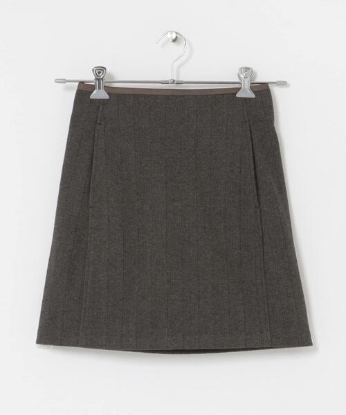 SENSE OF PLACE by URBAN RESEARCH（センスオブプレイスバイアーバンリサーチ）の「ジャージーメルトンミニスカート（スカート・レディース・ブラウン系その他/ブラック系その他・SMALL/MEDIUM）」の10枚目の写真