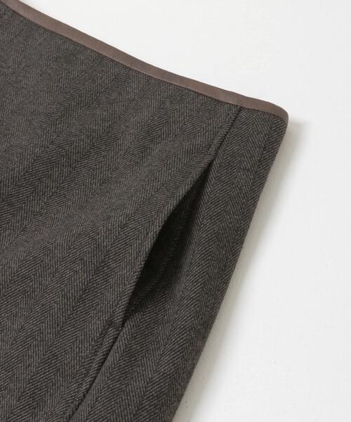 SENSE OF PLACE by URBAN RESEARCH（センスオブプレイスバイアーバンリサーチ）の「ジャージーメルトンミニスカート（スカート・レディース・ブラウン系その他/ブラック系その他・SMALL/MEDIUM）」の9枚目の写真