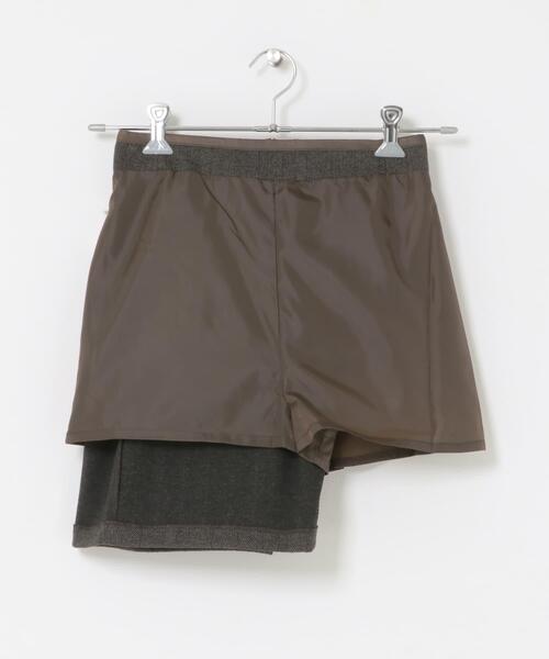 SENSE OF PLACE by URBAN RESEARCH（センスオブプレイスバイアーバンリサーチ）の「ジャージーメルトンミニスカート（スカート・レディース・ブラウン系その他/ブラック系その他・SMALL/MEDIUM）」の7枚目の写真