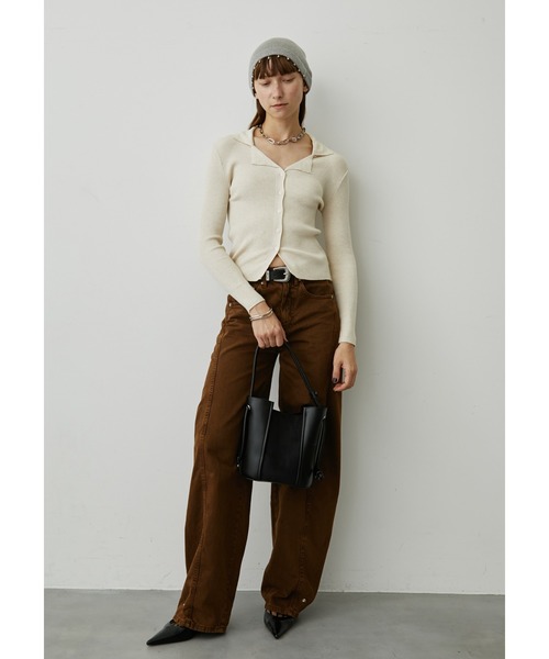 uyu.（ウユ）の「パール付きリブニットビーニー（ニットキャップ/ビーニー・レディース・ブラック/グレー/アイボリー・FREE）」の21枚目の写真