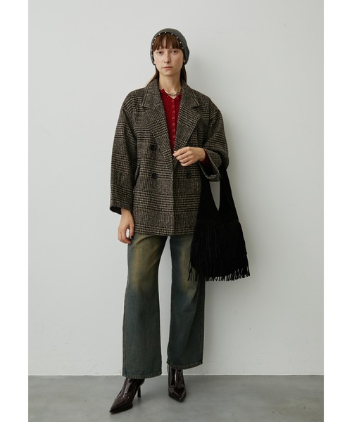 uyu.（ウユ）の「パール付きリブニットビーニー（ニットキャップ/ビーニー・レディース・ブラック/グレー/アイボリー・FREE）」の10枚目の写真