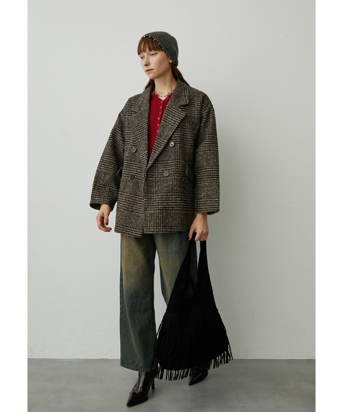 uyu.（ウユ）の「パール付きリブニットビーニー（ニットキャップ/ビーニー・レディース・ブラック/グレー/アイボリー・FREE）」の14枚目の写真