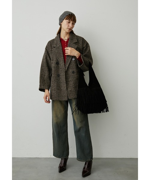 uyu.（ウユ）の「パール付きリブニットビーニー（ニットキャップ/ビーニー・レディース・ブラック/グレー/アイボリー・FREE）」の11枚目の写真