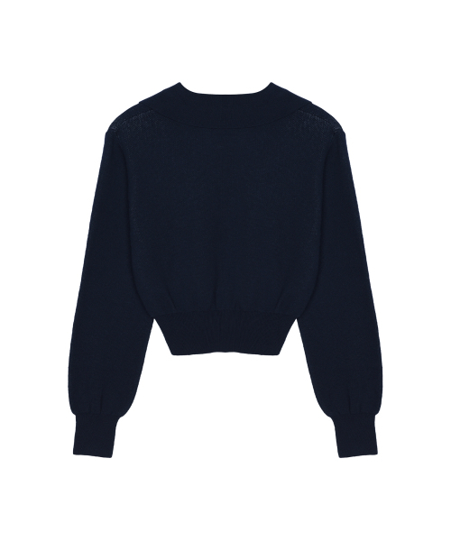 NICK&NICOLE(ニックアンドニコール)の「NICOLE COLOR BLOCK COLLAR KNIT_NAVY(ニット/セーター・レディース・その他・FREE)」の5枚目の写真