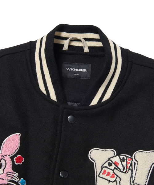 セール】MAGIC STADIUM JK (BLACK)（スタジャン）｜WKNDRS（ウィー