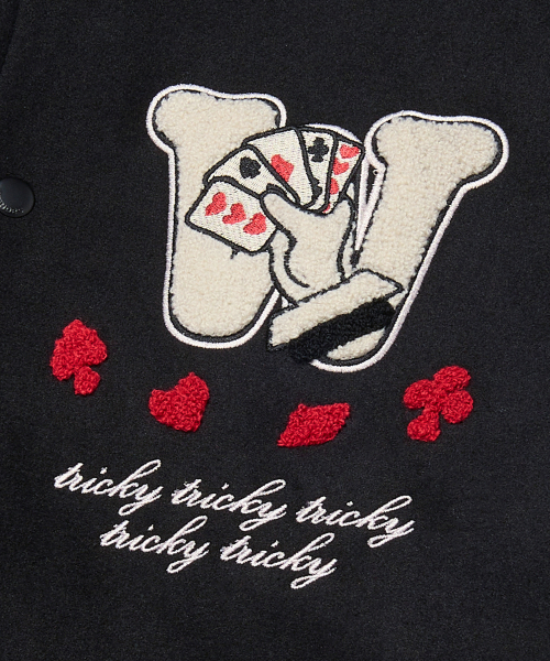 WKNDRS(ウィーキャンドース)の「MAGIC STADIUM JK (BLACK)(スタジャン・レディース・その他・MEDIUM/LARGE/X-LARGE)」の6枚目の写真
