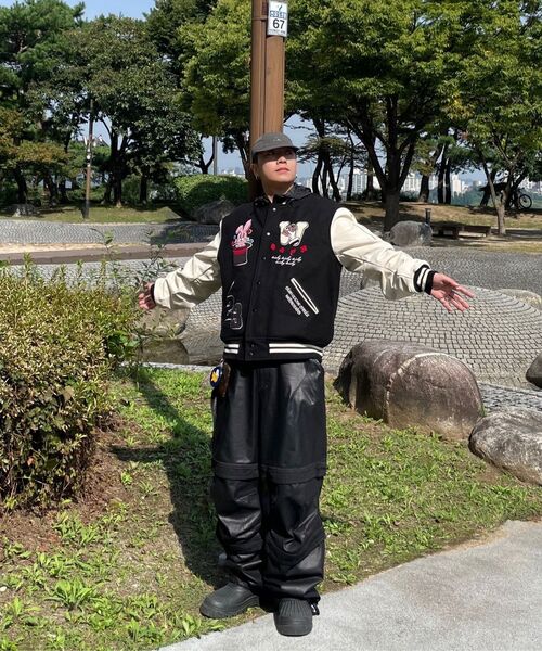 セール】MAGIC STADIUM JK (BLACK)（スタジャン）｜WKNDRS（ウィー