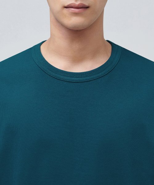 MUSINSA STANDARD（ムシンサスタンダード）の「リラックスフィットクルーネックTシャツ[ティール]（Tシャツ/カットソー・メンズ・その他・SMALL/MEDIUM/LARGE/X-LARGE/XXX-LARGE/XX-LARGE）」の3枚目の写真