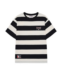 1993STUDIO（1993スタジオ）の「[LG Twins x 1993 Studio] 93 Big Stripe T-Shirt_Black（Tシャツ/カットソー・メンズ）」