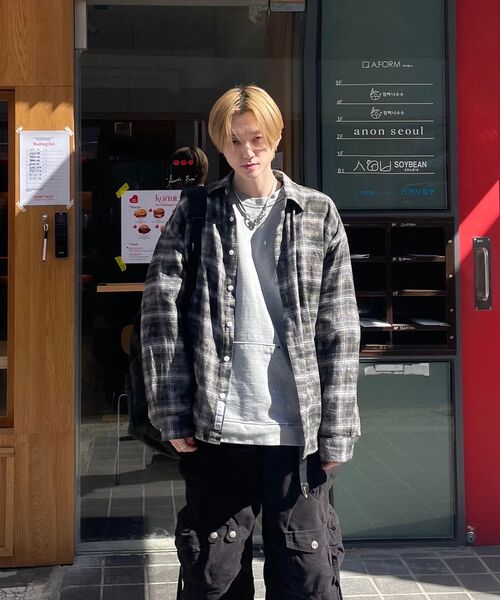 F.ILLUMINATE(フィルミネイト)の「ダイダチェックシャツ-カーキ(シャツ/ブラウス・レディース・その他・SMALL/MEDIUM/LARGE)」の13枚目の写真